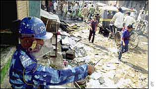 Violence in Ahmedabad on Thursday