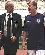 England coach Sven-Goran Eriksson (left) with former assistant Steve McClaren