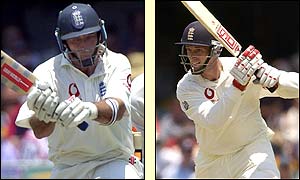 Nasser Hussain and John Crawley both make half-centuries