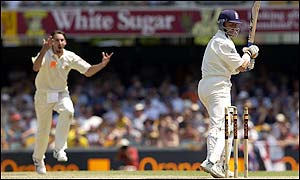 Jason Gillespie took two wickets for Australia