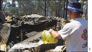 Destroyed house in Mittagong