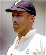 Hussain was stern faced after the match