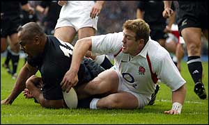 Jonah Lomu has an impressive scoring record against England