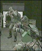 Soldiers in video game