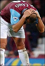 West Ham's Paolo di Canio scored twice but lost