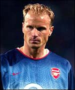 Arsenal's Dennis Bergkamp