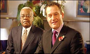 Paul Burrell with Sir Trevor MacDonald