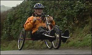 Paraplegic athlete Jon Amos