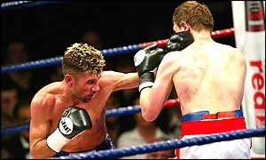 Wayne McCullough on his way to an easy victory over Russian Nikolia Emereev