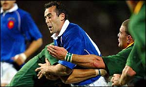 France centre Thomas Castaignede made a winning return to Test rugby