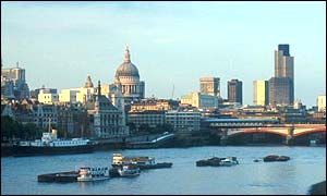 View of the City of London
