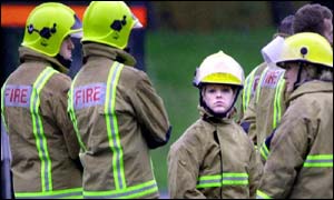 Military firefighters