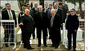 Rauf Denktash, Alvaro de Soto, and Glafcos Clerides