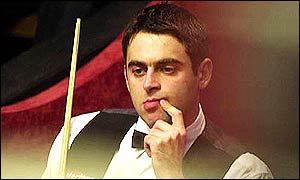 Ronnie O'Sullivan in pensive mood
