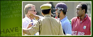 Crowd trouble in the second one-day international
