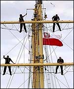 Tall ship mast