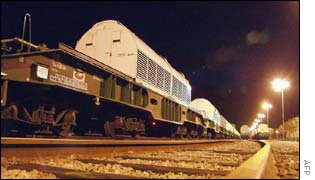 Train ready to depart from COGEMA