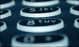 Mobile phone keypad, BBC
