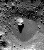 Pools of dust may be impact sites