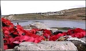 Poppies at Falklands memorial 
