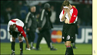 Feyenoord's players miss out