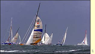 Kingfisher pictured at the start of the Route du Rhum