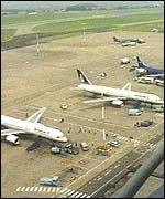Planes at East Midlands Airport