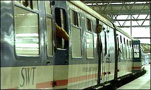 Outdated slam-door train