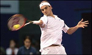 Swiss star Roger Federer has now played two and won two matches in the Masters Cup