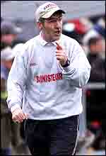 Mickey Harte led the Tyrone Minors and under-21 side to All-Ireland glory