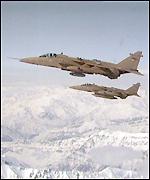 British Jaguar aircraft on patrol over the Gulf