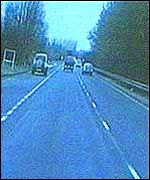 View through windscreen