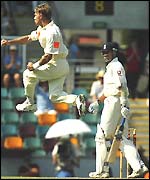 Andy Bichel dismisses Andy Caddick