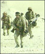 American soldiers during the Gulf war in 1991