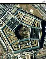 Aerial view of the Pentagon