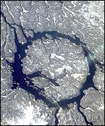 The Manicouagan crater (Nasa)