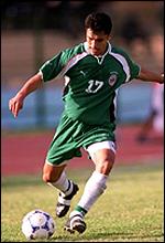 Ahmed Hassan in action at the African Nations Cup