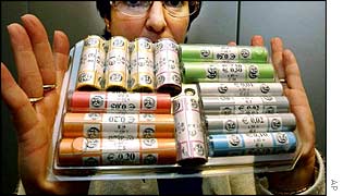 Euro coins, AP