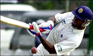 Tillekeratne launches into a cover drive