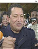 Venezuelan President Hugo Chavez