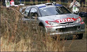 Gronholm builds a lead of over a minute and seems unstoppable as he leads the field early on day three