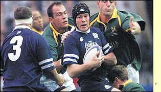 Stuart Grimes secures possession for the Scots