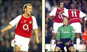 Freddie Ljungberg and Sylvain Wiltord seal Arsenal's win with second-half goals