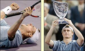Hewitt shows Ferrero why he is world number one with a gritty performance in the final set to win the match