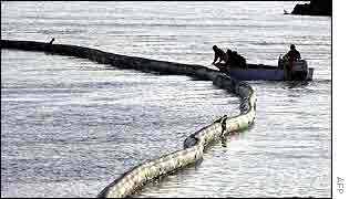 Barrier at Camarinas port