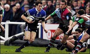 Tom Voyce in action against Harlequins
