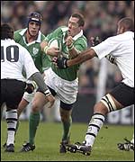 Guy Easterby operated at scrum half for Ireland