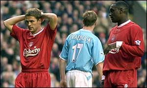 Michael Owen and Emile Heskey 