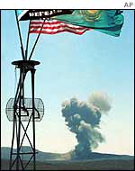 Blast at Semipalatinsk AP 