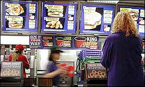 Burger King restaurant interior